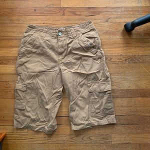 Tan cargo shorts